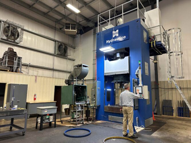 New hydraulic press at PMF Industries likely to create jobs